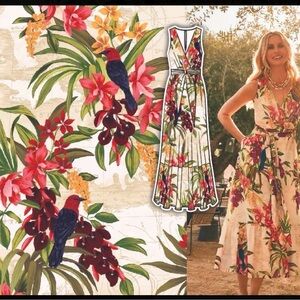 Tommy Bahama Multicolor Tropical Maxi Dress